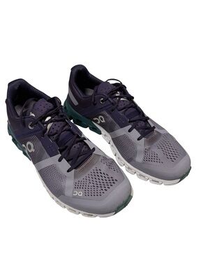 On Cloudflow Womens 7 Violet Tide Purple Teal Running Sneakers Athletic CloudTec